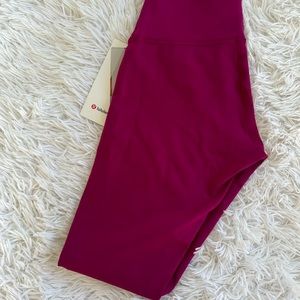 Lululemon Wunder Train Contour fit 28” magenta purple 6